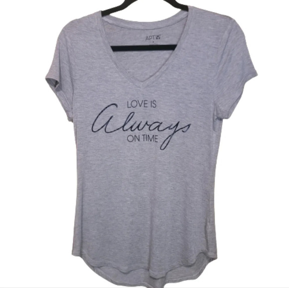 Apt. 9 Tops - Apt.9  "Love is Always on Time" t-shirt
